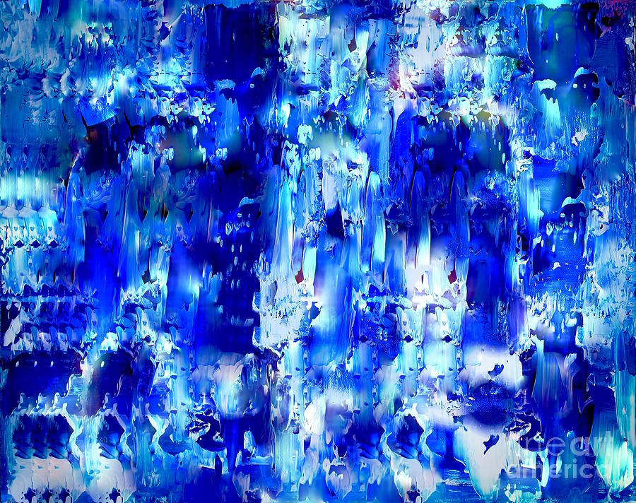 Once In A Blue Moon Mixed Media by Catalina Walker