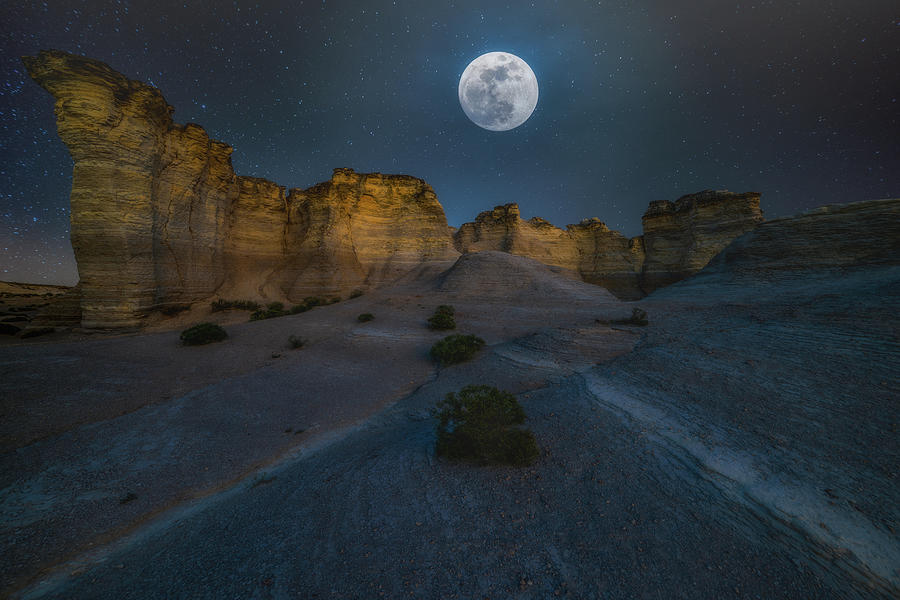 Once in a Blue Moon Photograph by Darren White