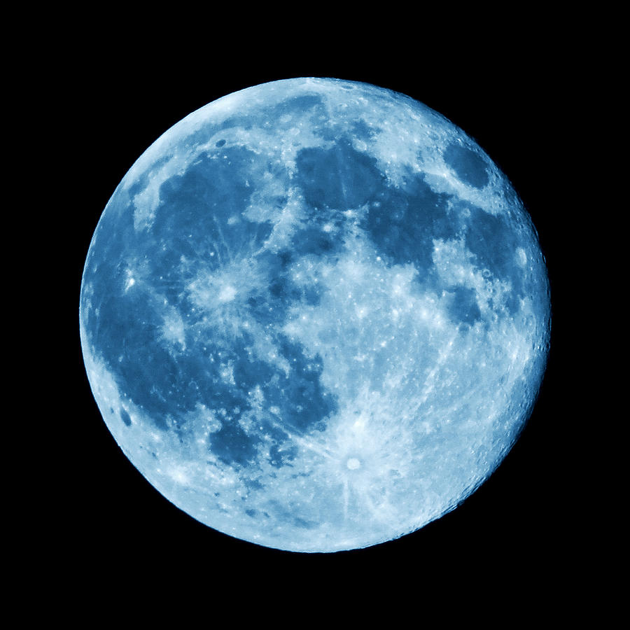 Once in a Blue Moon Photograph by Denise Beverly