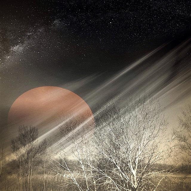 Sunset Photograph - Once Upon A Blood Moon by Tanya Gordeeva