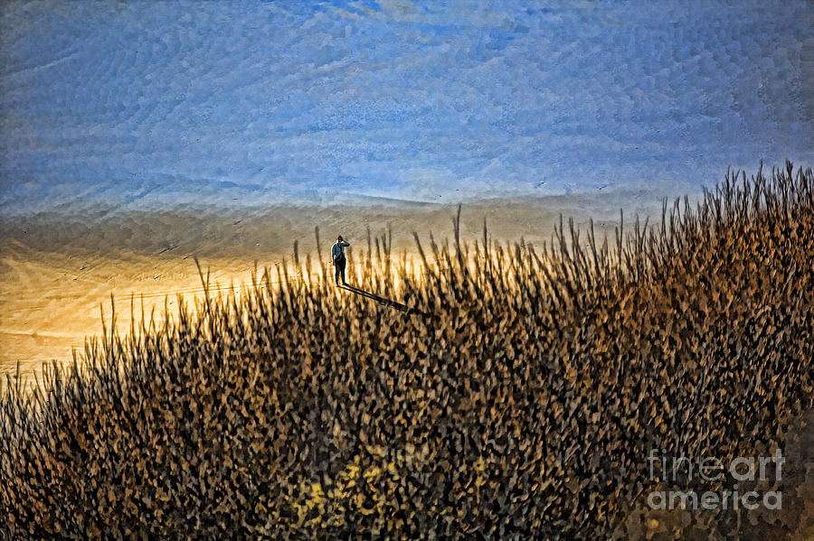 One   Alone  Beach Photograph by Chuck Kuhn