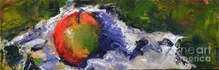 One Apple Painting by Patricia Caldwell