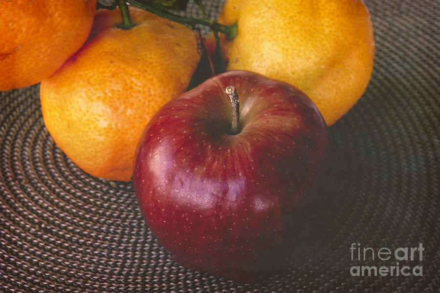 One Apple Three Oranges Photograph by Ella Kaye Dickey