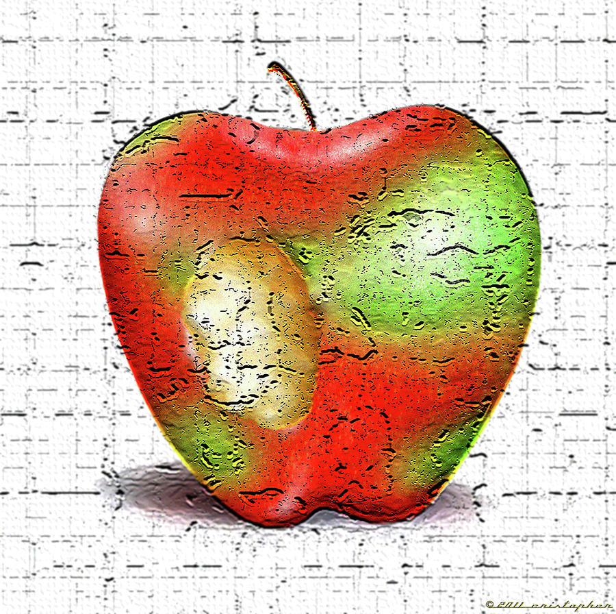 One Bad Apple Digital Art by Cristophers Dream Artistry
