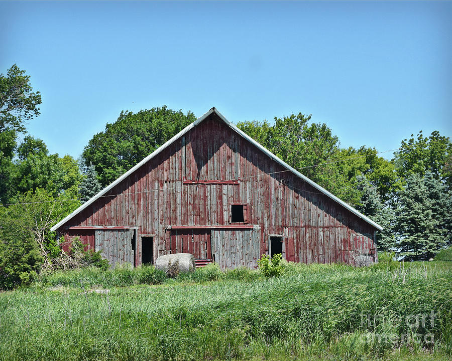 One Bale One Barn Photograph by Kathy M Krause