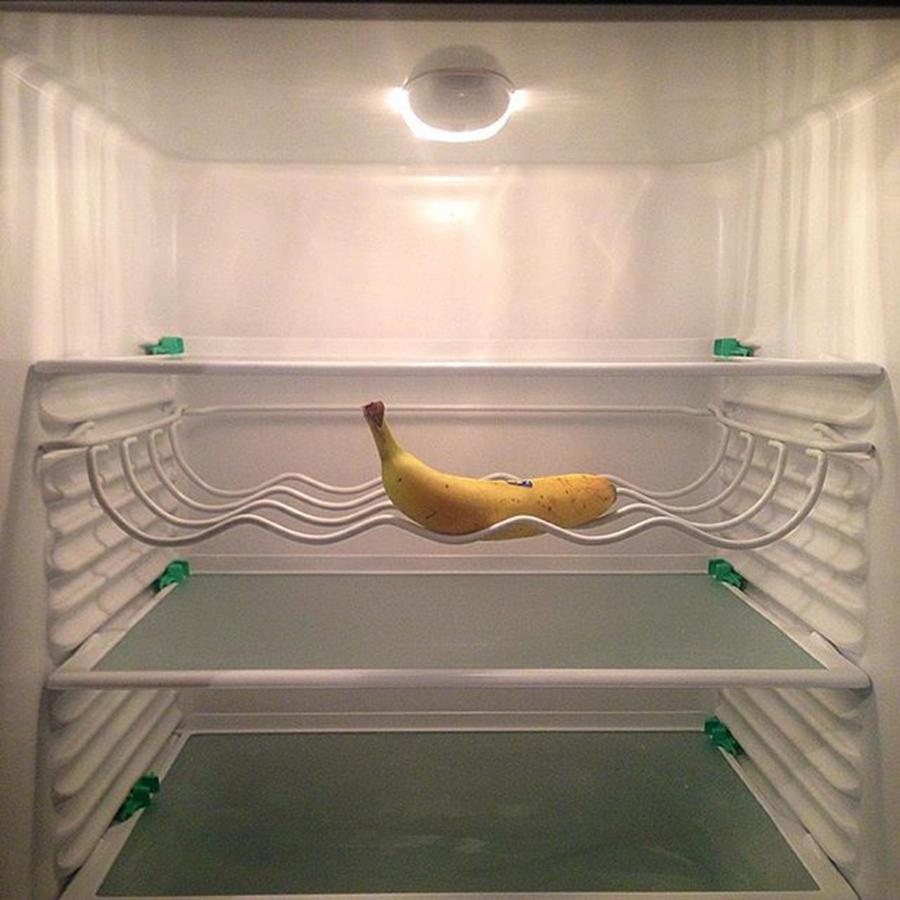 Banana Photograph - One Banana #one #banana #refrigerator by Lenkadimka Lenkadimka