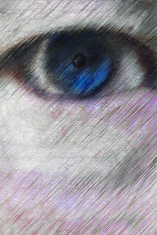 One Blue Eye Mixed Media by Bill Owen
