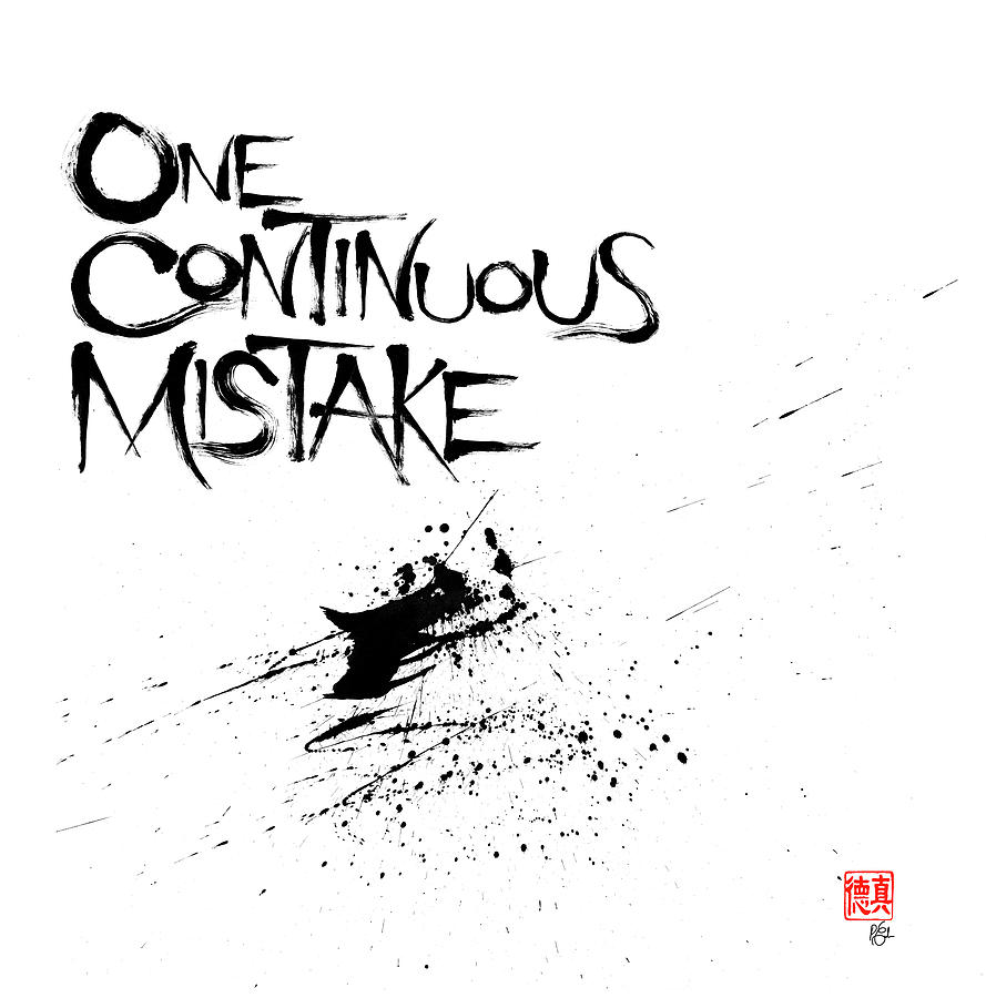 One Continuous Mistake Painting by Peter Cutler