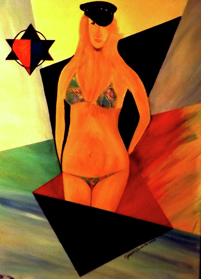 one eye in a Bikini Painting by Joseph Coulombe