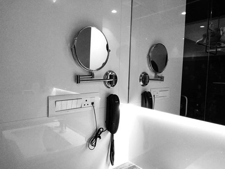 Mirror Photograph - One Feels Fresh Bath When Combination by Rahul Gupta
