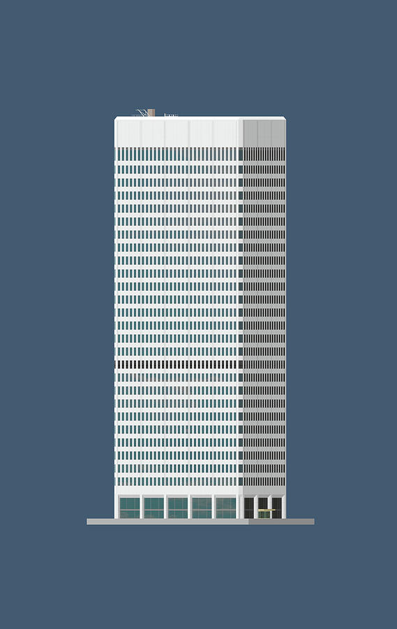 One Financial Plaza, Providence Digital Art By Shvetcov Ilia