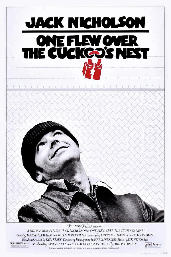 Jack Nicholson Photograph - One Flew Over the Cuckoos Nest by Movie Poster Prints