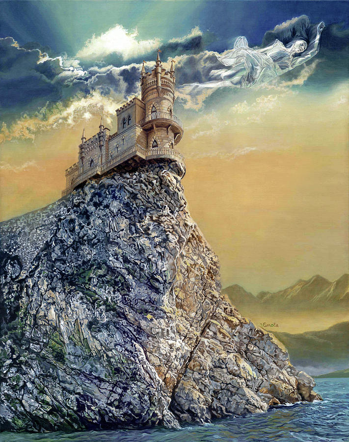 One Flew Over The Swallows Nest Painting by Vlasta Smola