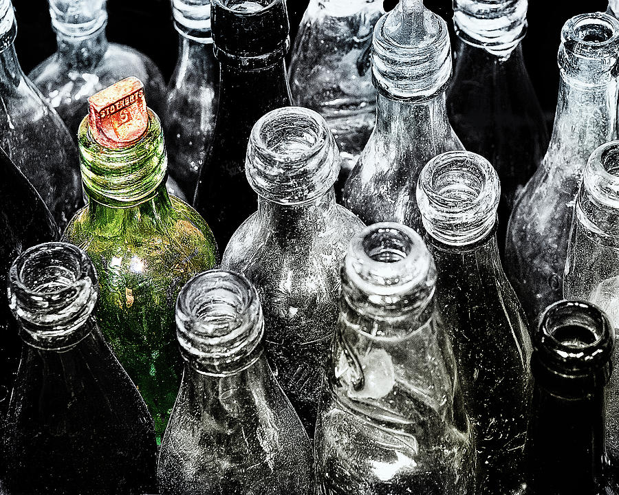 Still Life Photograph - One Green Bottle by Max Shindler