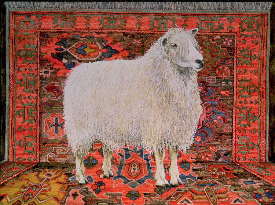 One Hundred Percent Wool Painting by Ditz
