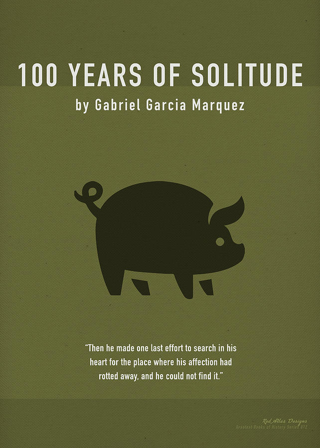 Book Mixed Media - One Hundred Years of Solitude Greatest Books Ever Series 012 by Design Turnpike