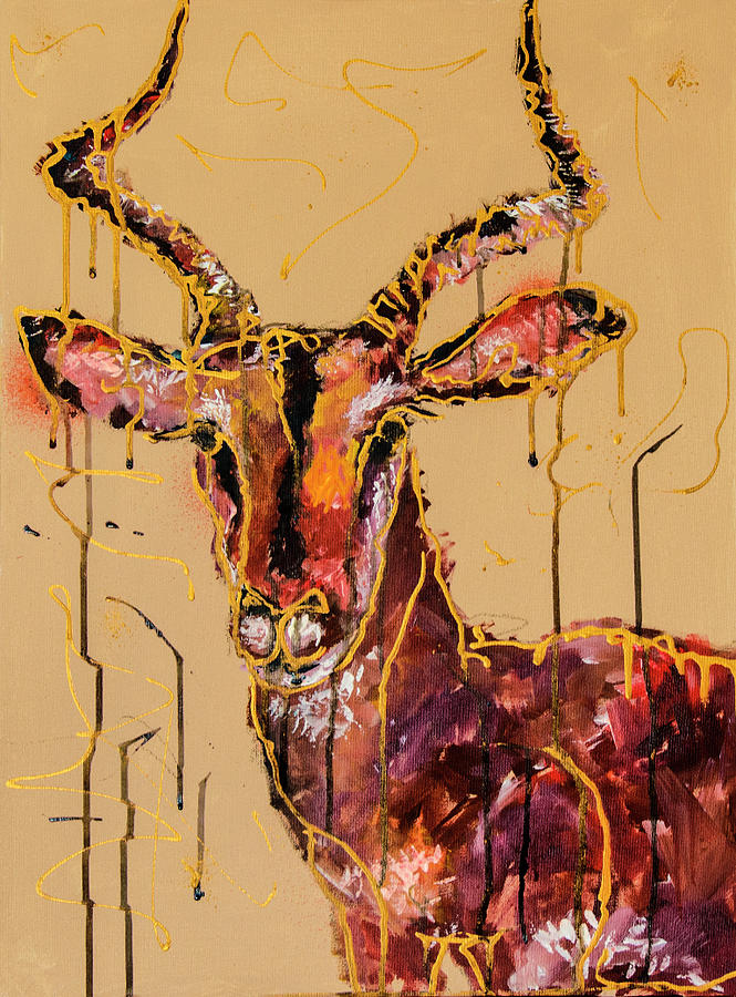 One Impala  Painting by Rina Bhabra