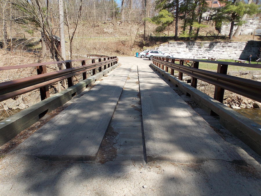 One Lane Wooden Bridge  Photograph by Catherine Gagne