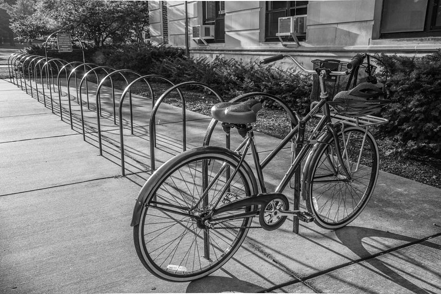 One Lone Bike at MSU Photograph by John McGraw