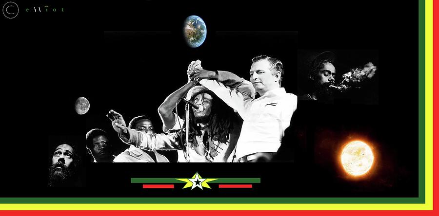 Bob Marley Digital Art - One Love by Gregg Elliot