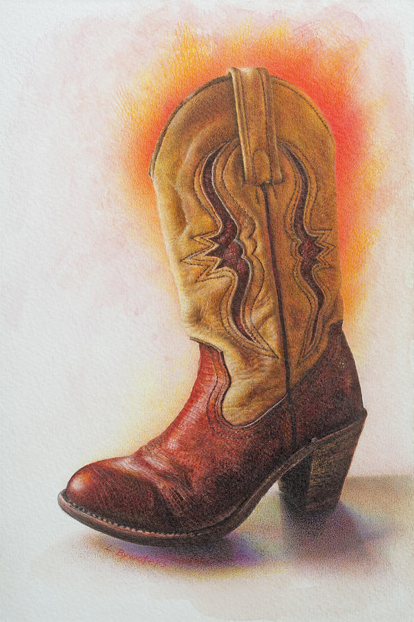 One Mean Boot Painting by Lynn Bywaters