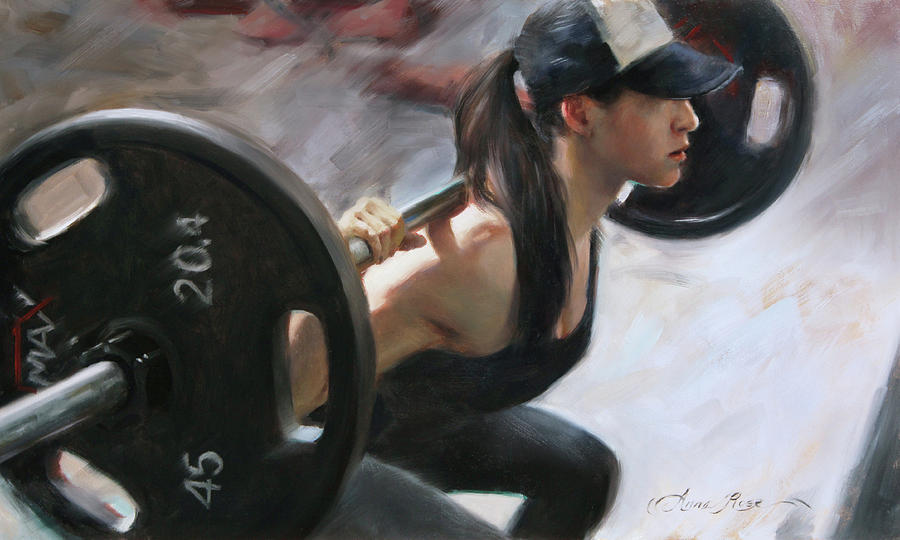 Fit Painting - One More Rep by Anna Rose Bain Fit Painting - One More Rep by Anna Rose Bain
