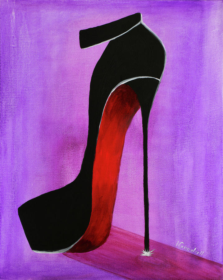 Shoe Painting - One Night In Old Town by Iryna Goodall