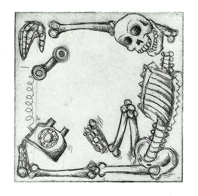 Skeleton Print - One night by Kimberly Lavon Skeleton Print - One night by Kimberly Lavon