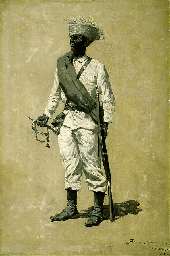 Gomez Painting - One of Gomez Men  by Frederic Sackrider Remington