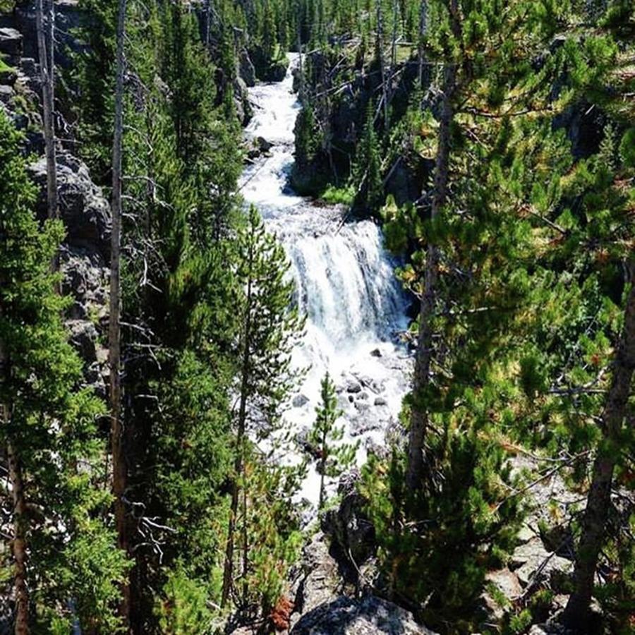 Yellowstone National Park Photograph - One Of The First Falls We Saw Driving by Patricia And Craig