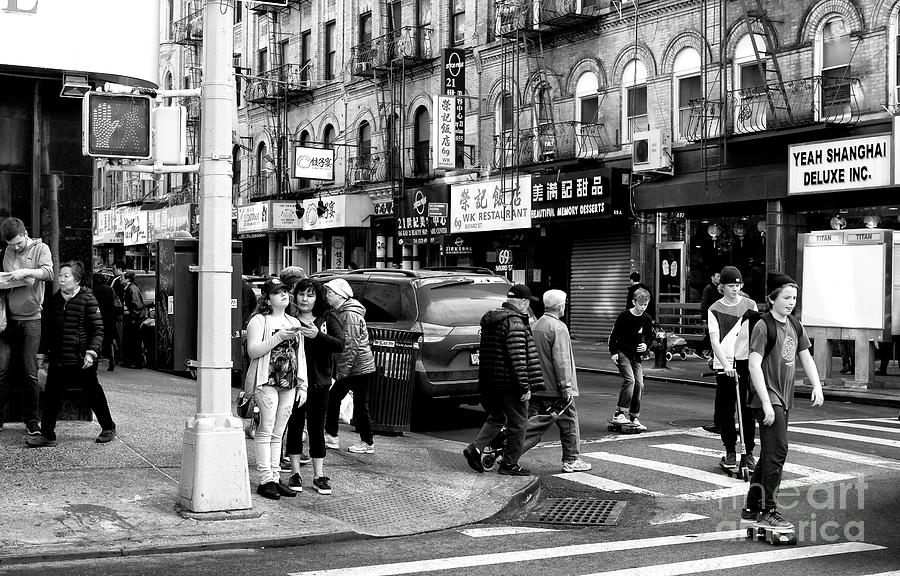 One of Those Chinatown Days in New York City Photograph by John Rizzuto