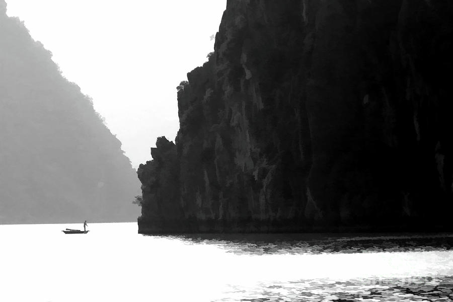 One on One Ha Long Bay Vietnam Photograph by Chuck Kuhn