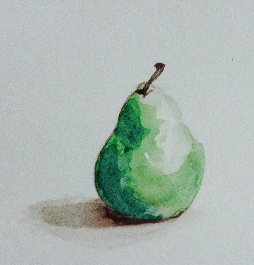One pear Painting by Hae Kim