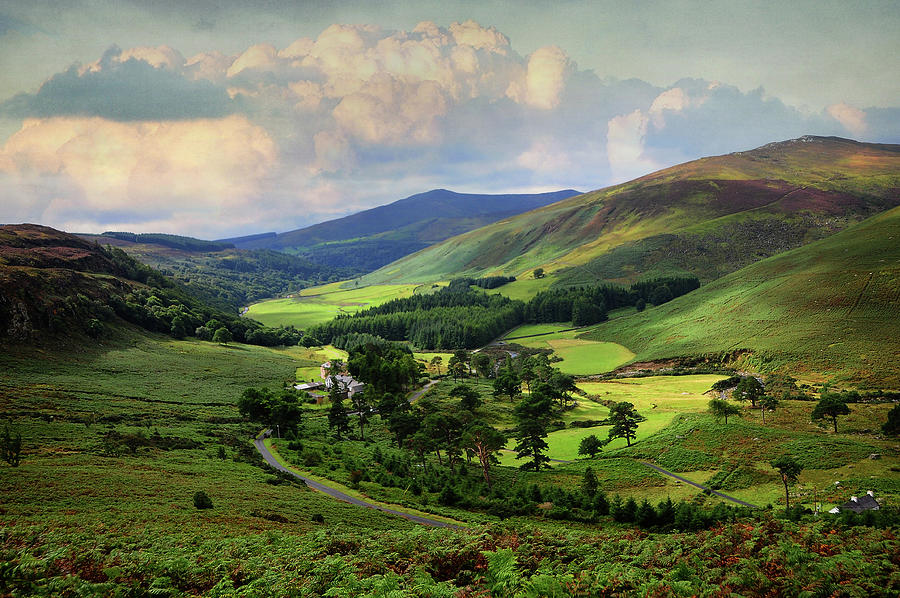 One Perfect Day in Emerald Valley of Wicklow  Photograph by Jenny Rainbow