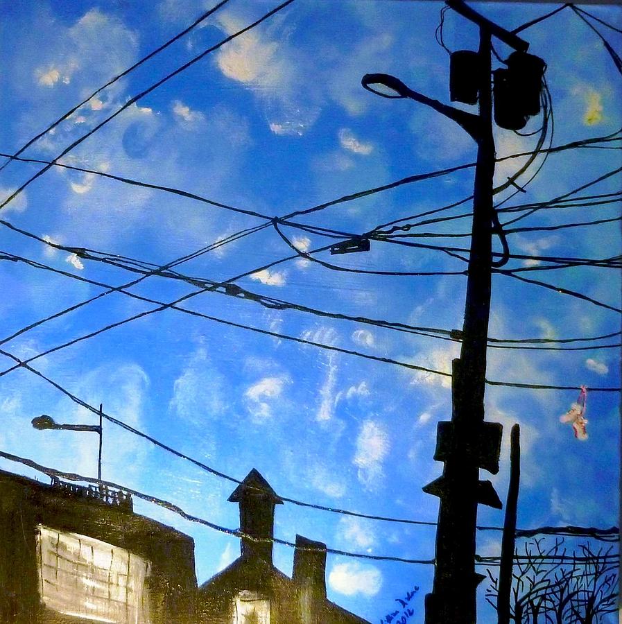 One Philly Sky Painting by Lilliana Didovic