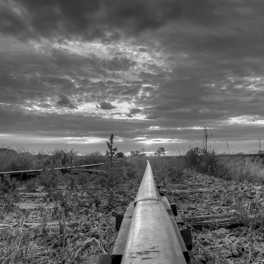 One Rail Photograph by HW Kateley