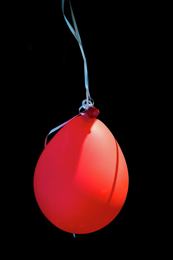 Balloons Photograph - One Red Balloon by Wayne Stadler