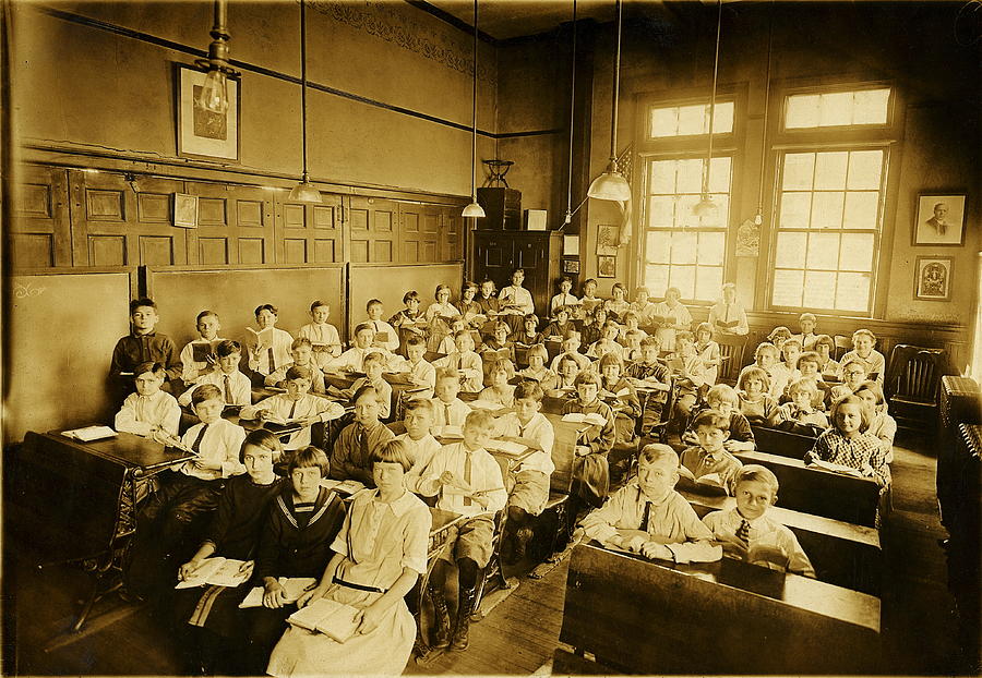 One Room School Class #4 Photograph