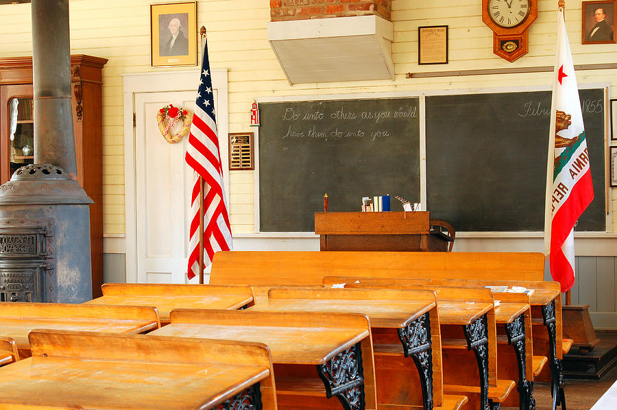 One Room Schoolhouse Photograph by James Kirkikis