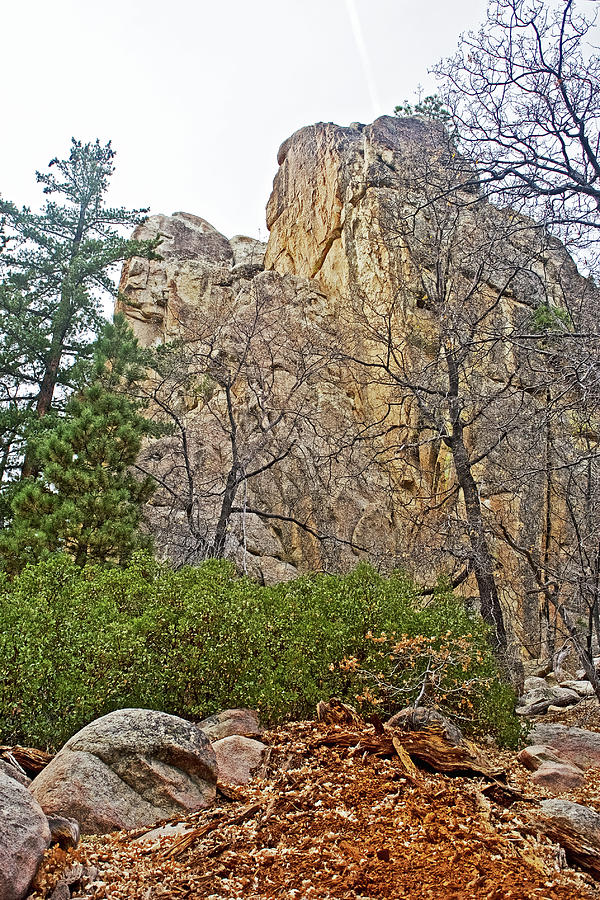 One Side of Castle Rock near Big Bear Lake, California Photograph by Ruth Hager