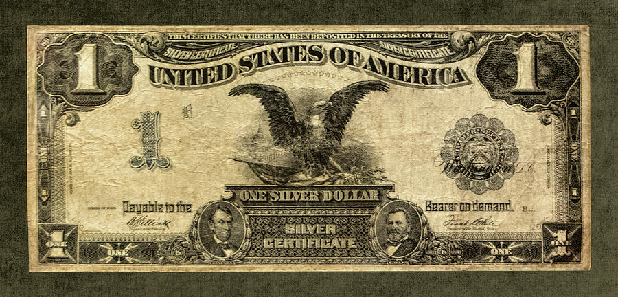 One Silver Dollar - Silver Certificate Photograph by Mitch Spence