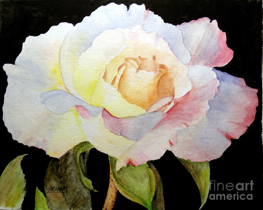 One Single Beauty Painting by Carol Grimes