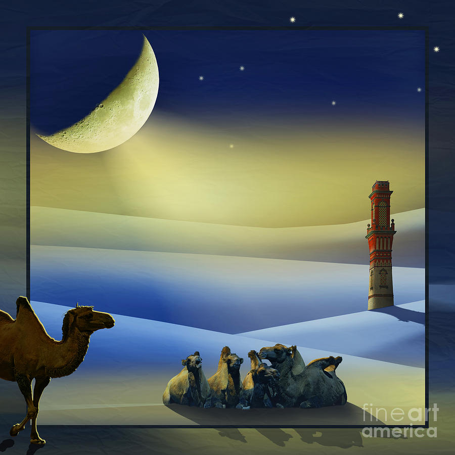 Fantasy Digital Art - One Thousand and One Nights by Monika Juengling