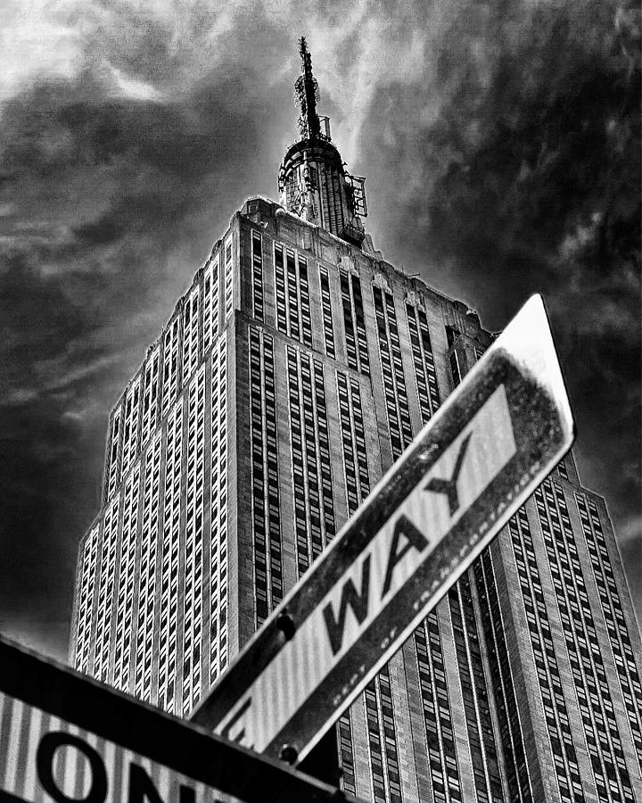 Empire State Building Photograph - One Way  by Michael Sena