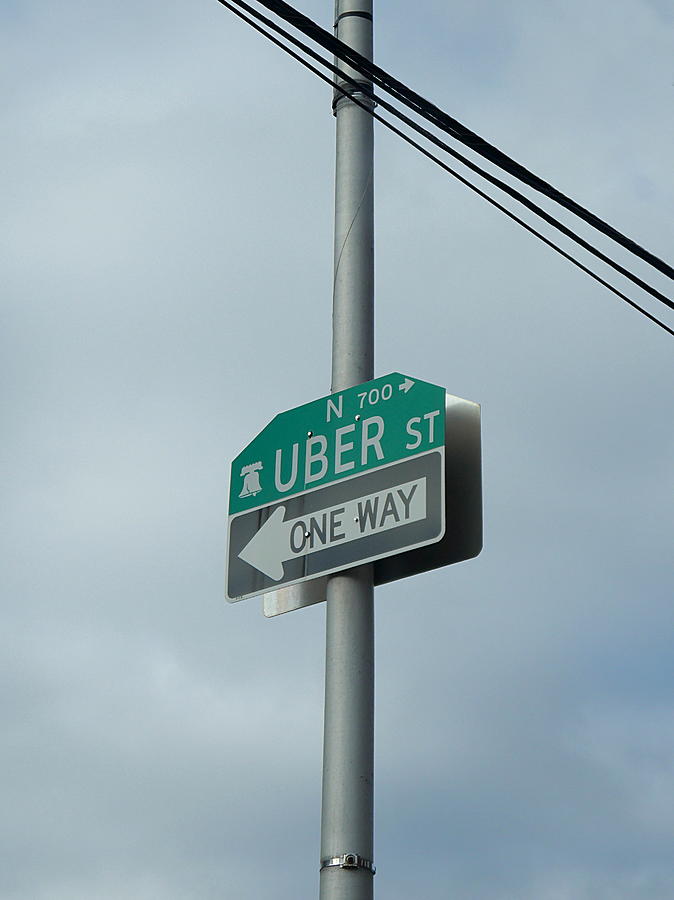 One Way on Uber Street Photograph by Richard Reeve