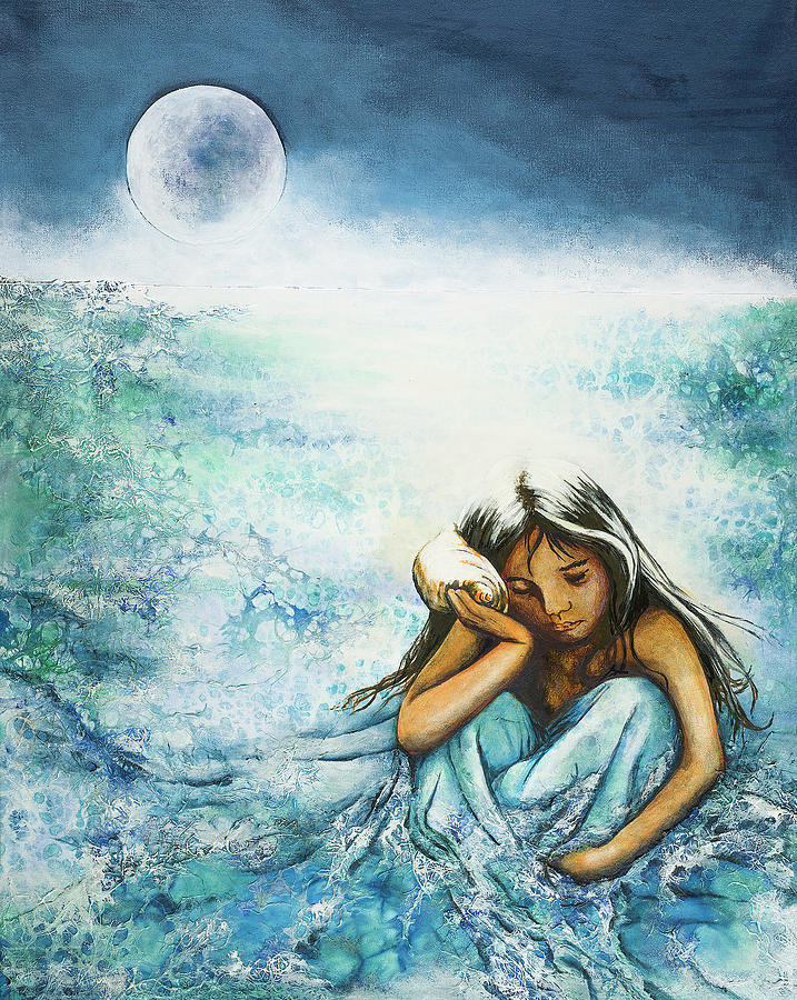 Ocean Mixed Media - One With The Tide by Carmen R Sonnes Ocean Mixed Media - One With The Tide by Carmen R Sonnes