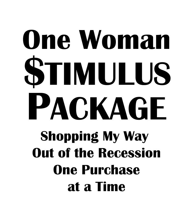 One Woman Stimulus Package Digital Art by Antique Images  