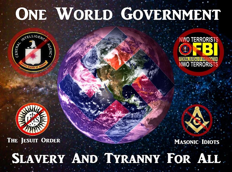 New World Order Digital Art - One World Government - Slavery by John Reynaga