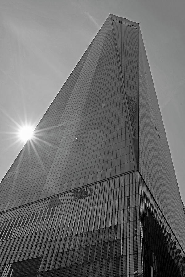 One World Trade Center New York NY Sunset Black and White Photograph by Toby McGuire