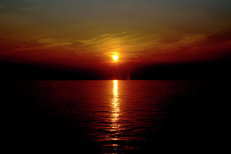 Oneida Lake Sunset 2 Photograph by David Stasiak